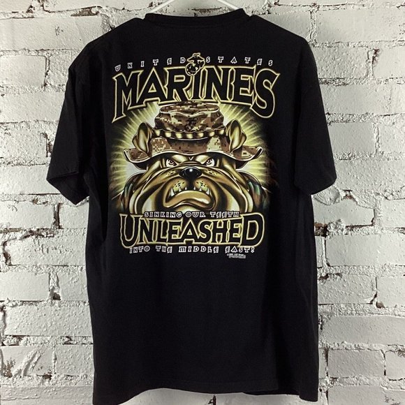 United States Marine Corps T-shirt Unisex Size Large Black 7.62 Design SS - Picture 1 of 9